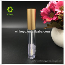 plastic lip gloss containers clear lip gloss tube with metallic cap